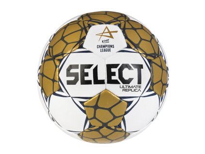Házenkářský míč Select HB Ultimate Replica EHF Champions League bílo zlatá (Velikost míče 1)