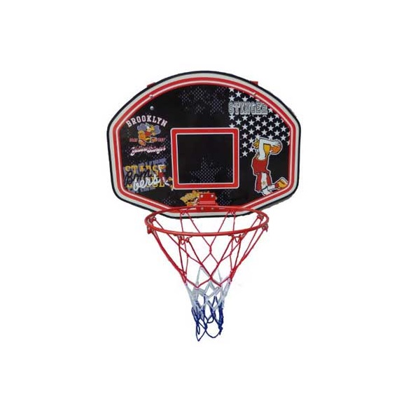SPARTAN SPORT Basketbalový koš s deskou SPARTAN 60 x 44 cm s míčem