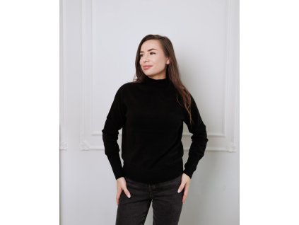 Dámský vlněný svetr s dlouhým rukávem