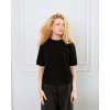 cerne damske tricko z ciste vlny s kratkym rukavem astely.store