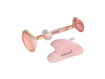 Gua Sha a Roll On Astrali - pomůcka pro jemnou masáž obličeje