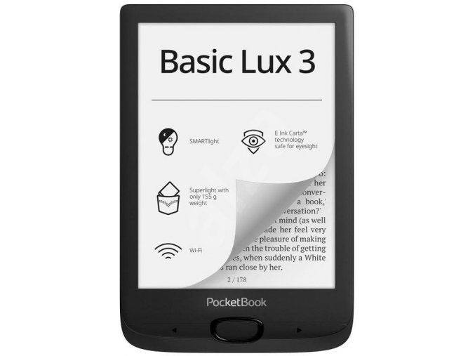 PocketBook 617 Basic 3 - 8GB, WiFi, černý  Čtečka knih Pocketbook 617 Basic 3 - 8 GB, WiFi, černý + BONUSY ZDARMA