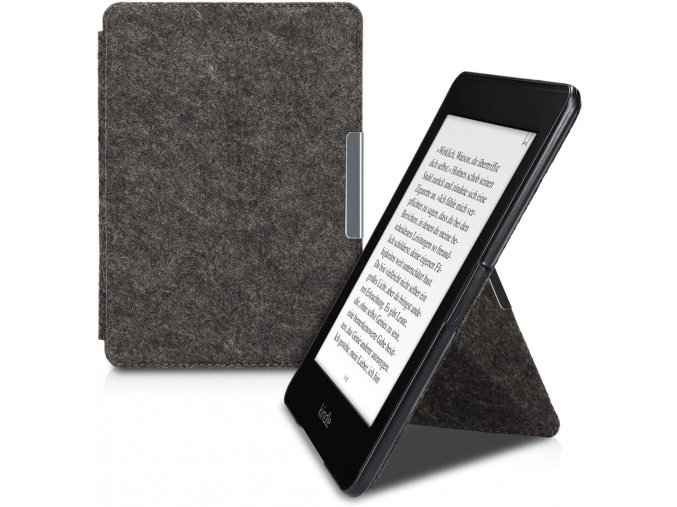 Pouzdro KW Mobile - Origami Felt - KW4690801 - pro Amazon Kindle Paperwhite 1/2/3 - tmavě šedé  + ZDARMA 7500 KNIH NA DVD + BALÍČKY KNIH V CENĚ 1400,-Kč + ZÁRUKA 3 ROKY