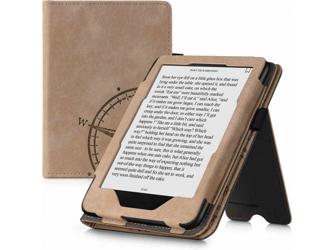 Pouzdro KW Mobile Navigational Compass - KW5626701 - pro Amazon Kindle Paperwhite 4 (2018) - hnědé  + ZDARMA 7500 KNIH NA DVD + BALÍČKY KNIH V CENĚ 1400,-Kč + ZÁRUKA 3 ROKY