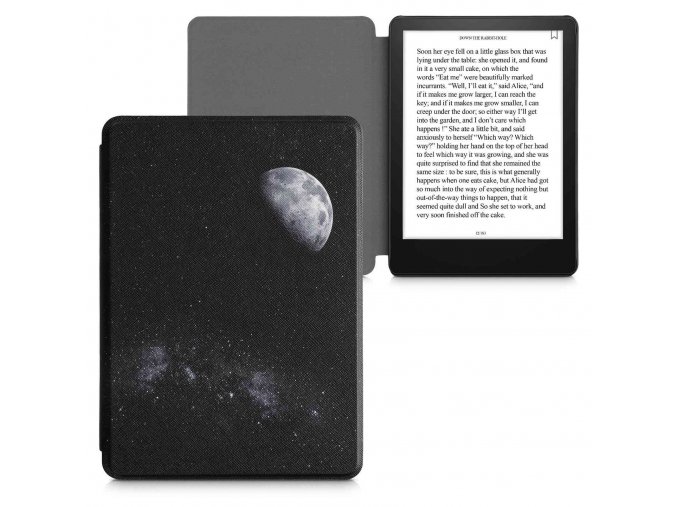Pouzdro KW Mobile - Moon - KW5625652 - pro Amazon Kindle Paperwhite 5 (2021) - černé  + ZDARMA 7500 KNIH NA DVD + BALÍČKY KNIH V CENĚ 1400,-Kč + ZÁRUKA 3 ROKY