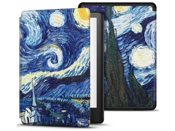 Pouzdro Durable Lock KPW-12 pro Amazon Kindle Paperwhite 5 (2021) - Gogh  + ZDARMA 7500 KNIH NA DVD + BALÍČKY KNIH V CENĚ 1400,-Kč + ZÁRUKA 3 ROKY