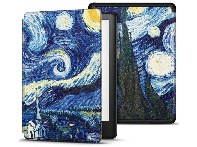 Pouzdro Durable Lock K22-12 pro Amazon Kindle 2022 (11. gen) - Gogh  + ZDARMA 7500 KNIH NA DVD + BALÍČKY KNIH V CENĚ 1400,-Kč + ZÁRUKA 3 ROKY