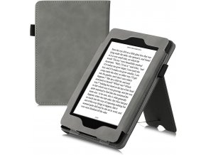 Pouzdro KW Mobile - Nubuck Moon Grey - KW5762022 - pro Amazon Kindle Paperwhite 1/2/3 - šedé  + ZDARMA 7500 KNIH NA DVD + BALÍČKY KNIH V CENĚ 1400,-Kč + ZÁRUKA 3 ROKY