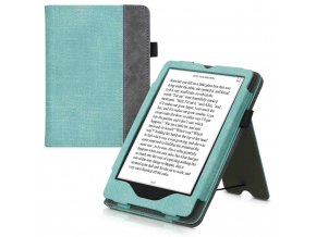 Pouzdro KW Mobile Double Leather - KW5626101 - pro Amazon Kindle Paperwhite 5 (2021) - grey, mint  + ZDARMA 7500 KNIH NA DVD + BALÍČKY KNIH V CENĚ 1400,-Kč + ZÁRUKA 3 ROKY