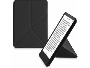 Pouzdro KW Mobile - Origami Black Leather - KW5715801 - pro Amazon Kindle Paperwhite 5 (2021) - černé  + ZDARMA 7500 KNIH NA DVD + BALÍČKY KNIH V CENĚ 1400,-Kč + ZÁRUKA 3 ROKY