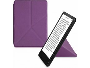 Pouzdro KW Mobile - Origami Violet Leather - KW5715838 - pro Amazon Kindle Paperwhite 5 (2021) - fialové  + ZDARMA 7500 KNIH NA DVD + BALÍČKY KNIH V CENĚ 1400,-Kč + ZÁRUKA 3 ROKY