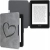 Pouzdro KW Mobile - Brushed Heart -  KW4974707 - pro Amazon Kindle Paperwhite 1/2/3 - šedé  + ZDARMA 7500 KNIH NA DVD + BALÍČKY KNIH V CENĚ 1400,-Kč + ZÁRUKA 3 ROKY