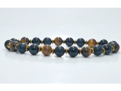 Tigrisszem ónix férfi ásvány karkötő