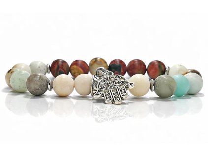 jaspis amazonit riverstone karkoto hamsa kez medallal 411