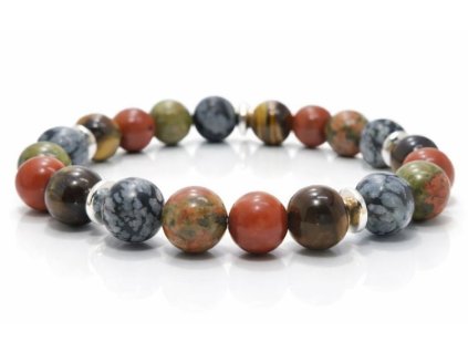 obszidian unakit jaspis tigrisszem karkoto 732