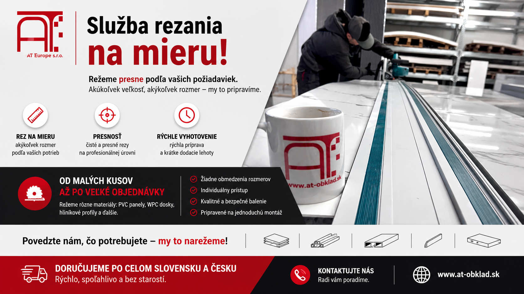 Služba rezania na mieru