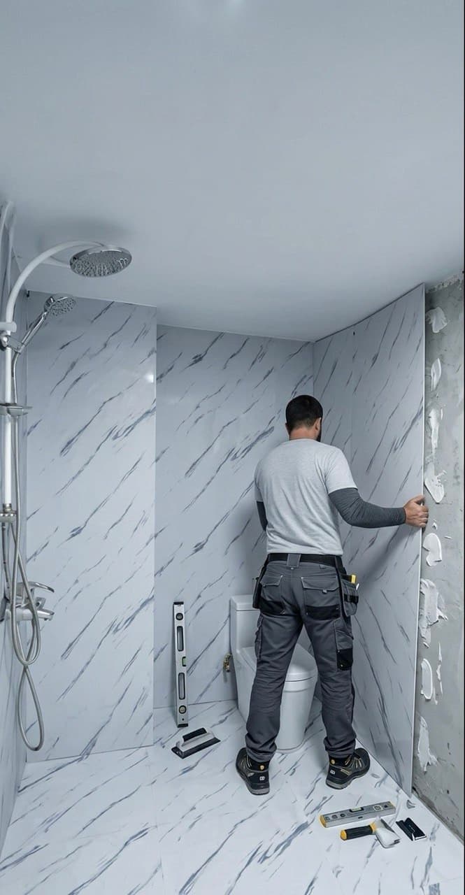 Montáž PVC panelu na stenu bez búrania