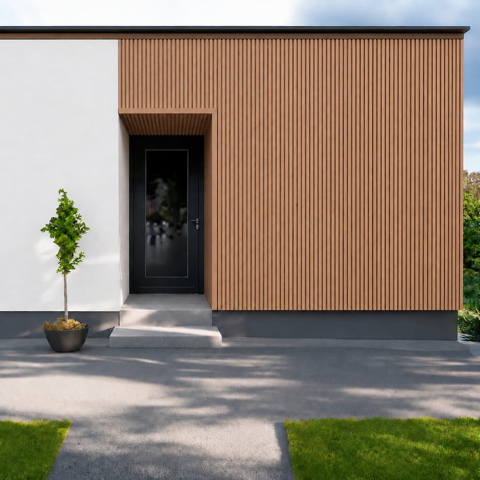 WPC fasádne lamely Natural Teak