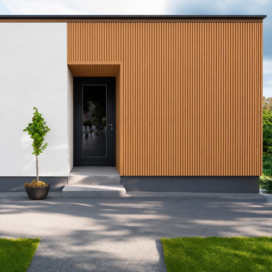 WPC fasádne lamely Natural Teak