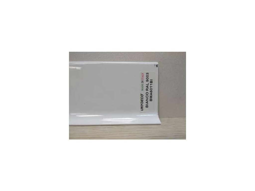 UNYDECO Hliníková lišta -BMA6011BI-BIELY-ŠPERKÝ-LEŠENÝ-V=60mm
