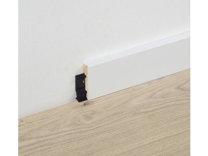 DPL HPL White Skirting 60 mm with clip ACC