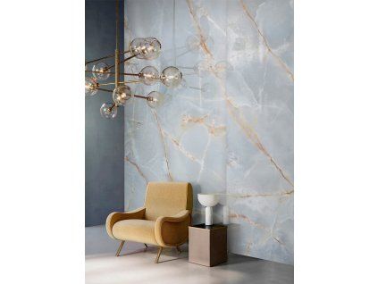 Large format porcelain tile BALEAR – Onice Blue Marble | Polished