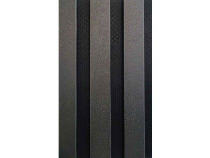 Akustický lamelový panel MDF – Dark Graphite PVC