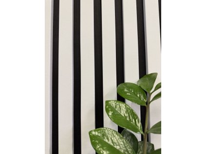 Akustisches Lamellenpaneel MDF-Weiß mit tiefen vertikalen Rillen und Samtstruktur-50x280 cm