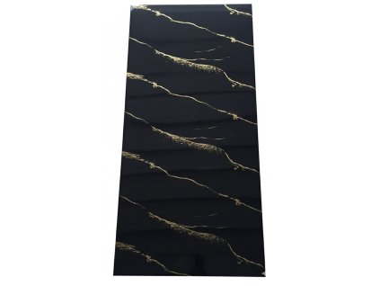 PVC Panel Mramor Cierny Zlata Zila Leskly
