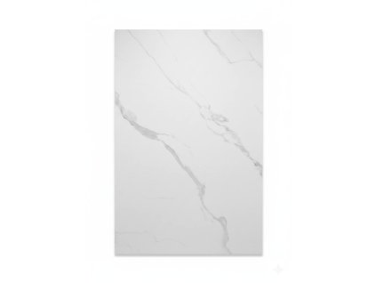 At-Europe: Minimalistický Biely Mramor PVC Panel (VZ-NEW-09). Lesklý povrch, najsvetlejšie žily