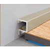 Aluminium ClipList cube skirting board 11x11 with connection capsules