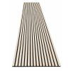 Akustický lamelový panel MDF Light Oak s čiernym akustickým filcom