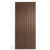 Akustický lamelový panel MDF Walnut Oak 60x280 cm s čiernym filcom