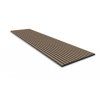 Akustický lamelový panel MDF Walnut Oak 60x280 cm s čiernym filcom