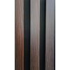 Acoustic lamel panels MDF-Chocolate Brown-with wavy and Vertical wood patterns- 50x280 cm