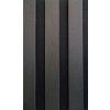 Akustický lamelový panel MDF – Dark Graphite PVC