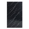 PVC panel Čierny mramor Lesklý – Luxusný obklad s bielym žilkovaním pre moderný a dramatický interiér