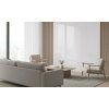 PVC panel Pure White Gloss v obývačke elegantný lesklý biely dekor na stene