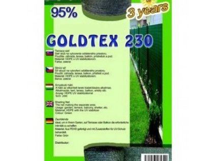 Sieť tieniaca Goldtex 1,2x10m zelená