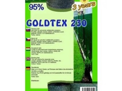 Sieť tieniaca Goldtex 1x10m zelená