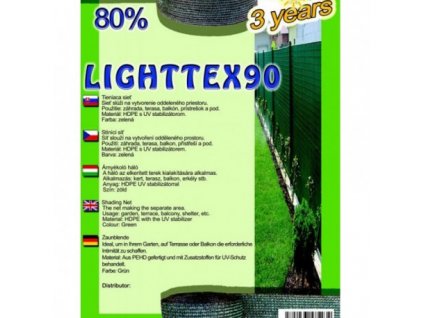 Sieť tieniaca Lighttex 1,5x10m zelená