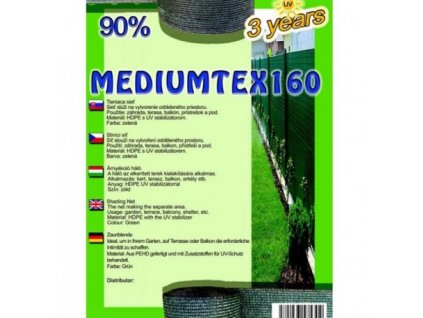 Sieť tieniaca Mediumtex 1,2x10m zelená