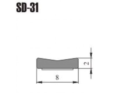 Tesnenie čierne SD31 (DGP) 8x2mm  200m