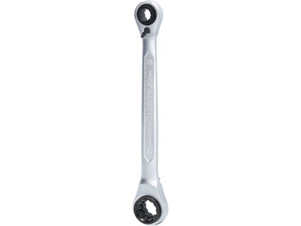 Briliant tools BT013901 4in1, dvojitý prstencový kľúč s račňou, 10 x 13, 17 x 19 mm