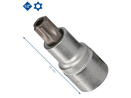 Briliant tools BT022902 1/2" bit nástrčný Torx, s čelným otvorom, TB55