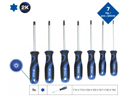 Briliant tools BT034007 Súprava skrutkovačov, 7-dielna, profil TORX