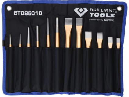 Briliant tools BT085010 Súprava sekáčov a priebojníkov, 12-dielna