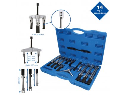 Briliant tools BT631000 Súprava univerzálnych sťahovákov, 14-dielna