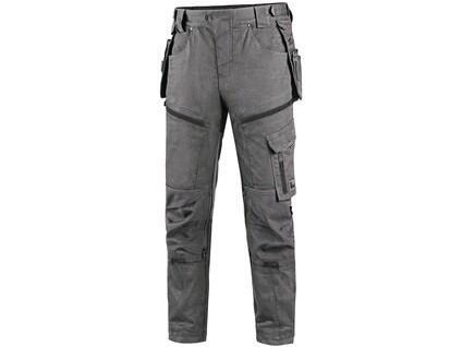 Kalhoty CXS LEONIS, pánské, šedé s černými doplňky