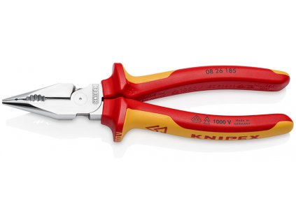 KNIPEX 08 26 185 kombinované úzke ploché VDE kliešte 185 mm